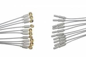 China TPU D Type Tap Plug Universal EEG Electrosurgical Cables for sale