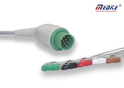 China 12 cables médicos del monitor paciente de Pin Snap 5leads Biolight M7000 en venta