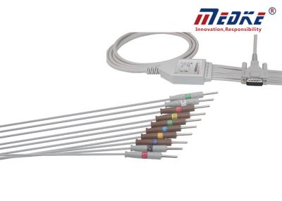 China One Piece Fixed Needle AHA Schiller CS100 EKG Machine Cable for sale