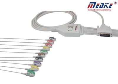 China Grey Latex Free Medical TPU 1350A Bj-903D EKG Machine Cable for sale