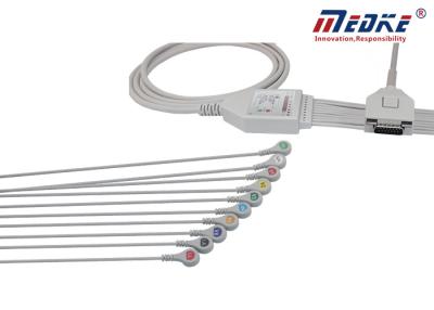 China IEC Standard Banana 4.0 Fukuda KP-500 EKG Machine Cable for sale