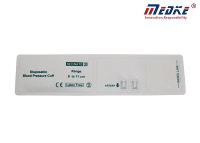 China Circumference Disposable Double Tube 6-11cm Neonate NIBP Cuff for sale
