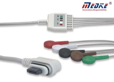 China Luz del adivino de la ventaja ECG Holter Cable For GE de la chaqueta AHA 5 de TPU en venta