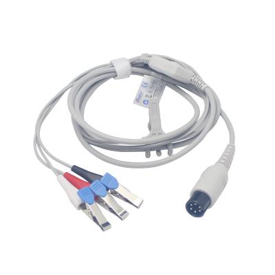 China TPU Jackets Veterinary ECG Cable Flat Clip Connection Compatible With Contec C80Vet for sale