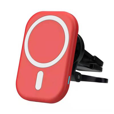 China Hot Sale A14 Mobile Phone Magnetic Wireless Charger Plastic Shell Can Be Customized Color for sale