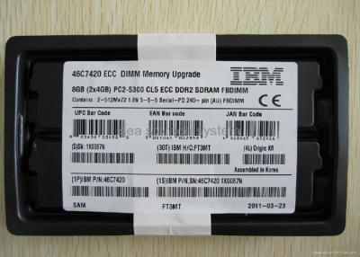 Chine Mémoire 46C7420 8GB PC2-5300 de serveur de série d'IBM X de CCE SDRAM FB DIMM IBM à vendre