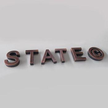 China Laser Cutting Brushed Stainless Steel Letters Signage Customized for sale