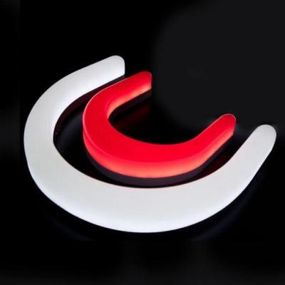 China Clear Custom Acrylic Neon Signs Glue Installation 12V Output for sale