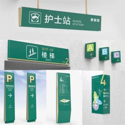 Китай Система опознавания Signage внутренней больницы дирекционная подгоняла продается