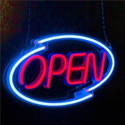 China Bar Neon Open Closed Sign Acrylic LED Lighted Sign 3D Technology for sale