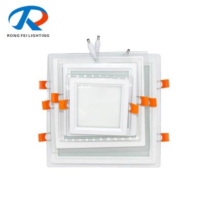 China High Brightness LED Ceiling Panel Light Square Glass Ceiling Mounted for sale