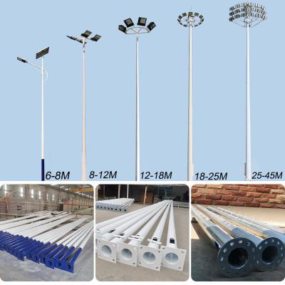 China Customized Street Light Pole Lighting Poles for Football Stadiums Road Lamp Post for sale