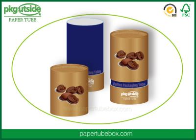 China Rolled Edge Paper Cylinder Containers , Paper Cylinder Boxes For Food Packaging for sale
