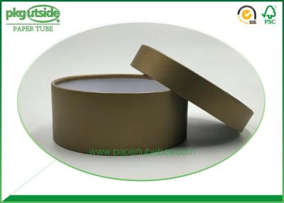 China Rigid Cardboard Kraft Paper Tube Box Foil Stamping Cylinder Shape Eco - Friendly for sale