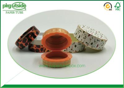 China Cosmetics Packaging Paper Tube Box 100% Eco Kraft With Foiled Wrapped Lid for sale