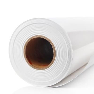 China White glossy Permanent Glue 100mic PVC Self Adhesive Vinyl 140gsm For Digital Printing for sale