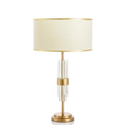 China Decorative Indoor Glass Crystal Table Lamp For Living Room for sale