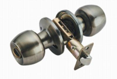 Chine Serrure de cylindre sphérique balayée de porte de bouton d'acier inoxydable en métal pour des portes de ménage à vendre