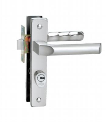 China Zinc And Aluminum Alloy Door Handle Lock Flat Open Door For House à venda