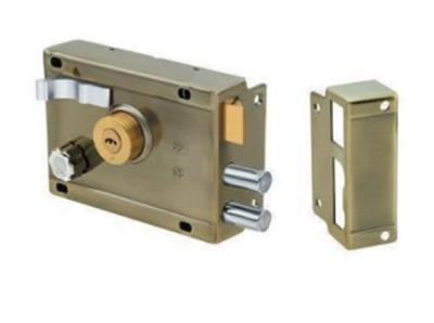 China 120/140mm Mortise Latch Brass Cylinder Rim Lock 5-Pin Body 540 Middle East Iron for sale