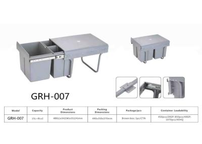 Chine Surface modèle classique élevée de Heavy Duty Smooth de conteneurs de déchets de cuisine de couleur de Greay d'ABS à vendre