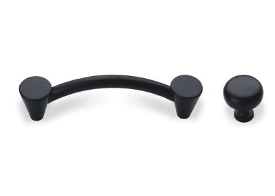 China Black White Hardware Pull Handles , 96*128mm Dresser Hardware Pulls Strict Quality Control for sale