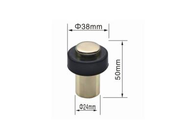 China Round Shape Magnetic Door Holder Black Nickle Finish High Strength Construction for sale
