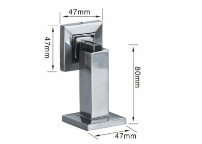 China Punching Magnetic Door Stop Holder Stainless Steel Casting Door Mounting for sale