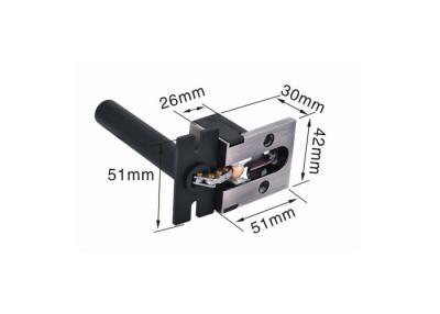 China Heavy Duty Front Door Latch 51x42x30mm Nickel Finished For Hotel Room Doors for sale