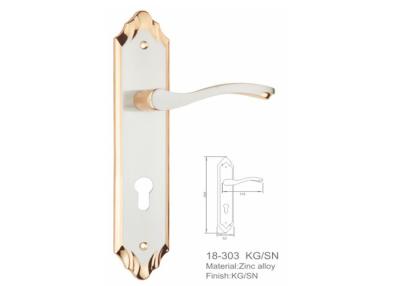 China Long Durable Zinc Alloy Door Handle Corrison Resistant Customized Key Shape for sale