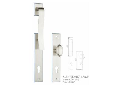 China Strong Loading Zinc Alloy Door Handle High Security Widely Application PVD Coating for sale