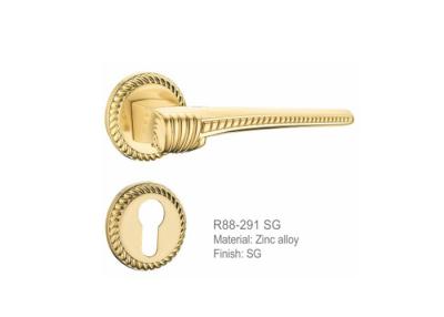 China Iran fancy door handles and locks decorative ZINC alloy door handles 85mm for sale