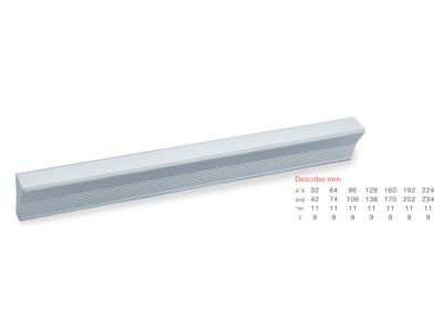 Китай Ручка 64 тяги популярного и современного ручки шкафа мебели алюминиевая, 96, 128mm продается