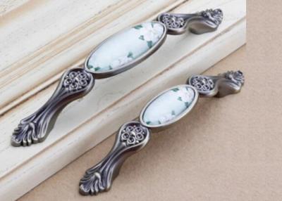 China Antique Marble Pattern Ceramic Kitchen Door Knobs And Handles Lightweight for sale