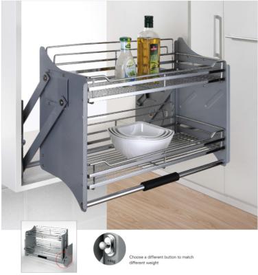 China Elevator Pull Down Basket Modern Kitchen Accessories With Soft - Stop for sale