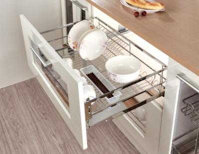 China Pull Out Cabinet Sliding Wire Basket Modern Kitchen Accessories For Storage for sale