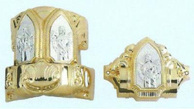 China Plastic Coffin Handles Coffin Accessories In Gold Color , Long Life Time for sale