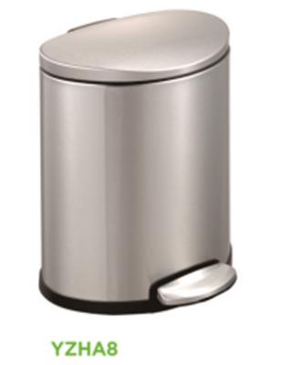 China Sustainable Stainless Steel Trash Can Induction Type Recycling Pedal Bin for sale