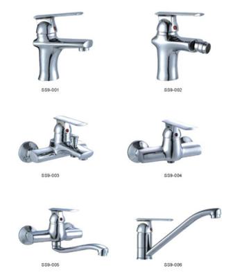 China Mounted Single Handle Extended Basin Faucet For Bathroom for sale