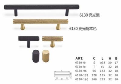 Cina La tirata decorativa antica dell'hardware tratta le maniglie di porta d'ottone della leva dell'anti ruggine in vendita