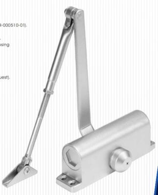 China Heavy Duty Adjustable Automatic Door Closer Listed Medium For 150 Kg Door for sale