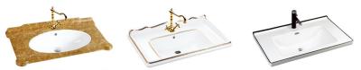 China Ceramic Sink Hotel Wash Basin Bathroom Hand Rectangular Lavabo Vessel Table Top for sale