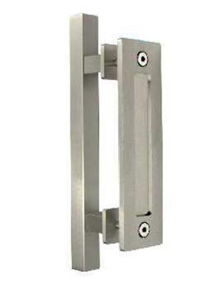 China Heavy Duty Barn Door Hardware Handle 40mm Flush Sliding Double Sided for sale