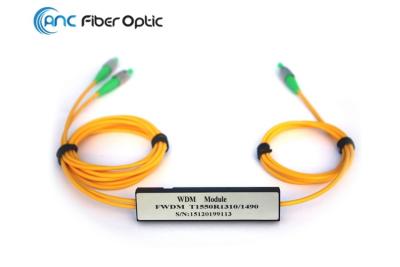 China Alto multiplexor FWDM 1310 1490 de la división del aislamiento CATV EPON longitud de onda de 1550 filtros en venta