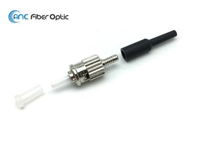 China ST Fiber Patch Cord Connector Multimode / Singlemode Zinc Alloy For 0.9mm Cable for sale