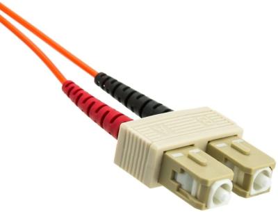 China MM 50/125 62.5/125 Fiber Optic Patch Cord LSZH 2.0mm Duplex SC To LC Cable for sale