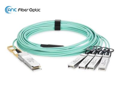 China 100G QSFP28 a 4 cables ópticos activos del desbloqueo de x 25G SFP28 los 7m, 10m, los 30m en venta