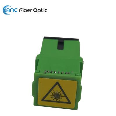 China SM Flangeless Fiber Optic Adapters Simplex Auto Shutter SC APC Adapter for sale