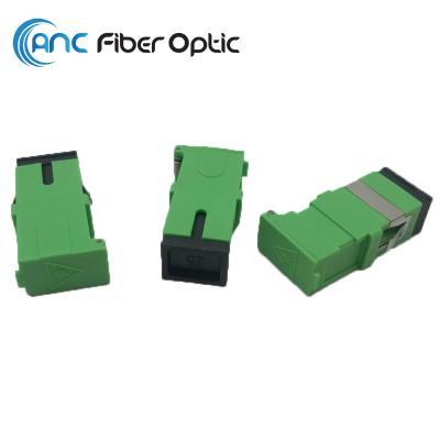 China SC APC SM Simplex Fiber Optical Adapter Side Shutter Without Flange for sale