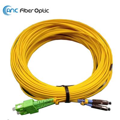 China SM Duplex SC/APC G652D Fiber Optic Patch Cord NTT JIS Compliant for sale